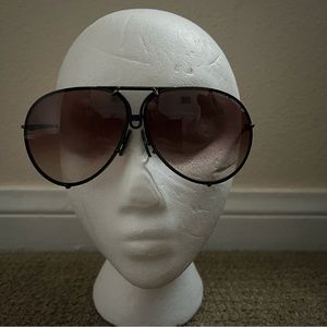 Porsche Design Black and Brown Sunglasses